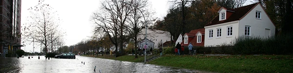 Oversvømmet stræde