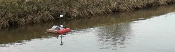 Her ses et måleapparat i brug