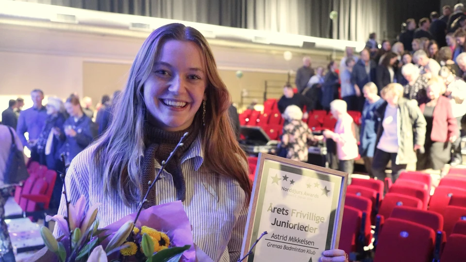Årets frivillige juniorleder Astrid Mikkelsen.
