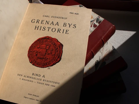 Billede af titelbladet til Grenaa Bys Historie 